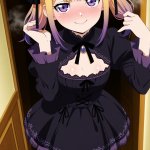 【エロ画像】金ピンク団子むっちり×美少女エロ_AI_アニメエロ画像