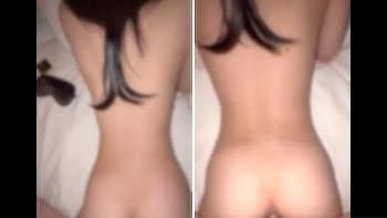 【ハメ撮り】女の子「あ゛ぁ～イクイクっ！」⇒ 腰振らなくても痙攣絶頂する寝バックがエロすぎ
