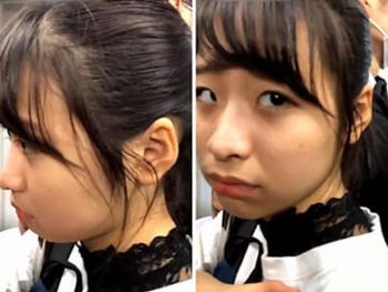 【動画】満員電車の痴漢おっさん、この女の子に至近距離でとんでもない事してしまう