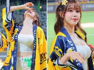 【動画】台湾の爆乳チアリーダー、手コキしながら乳揺らしまくるダンスをさせられ終わる…
