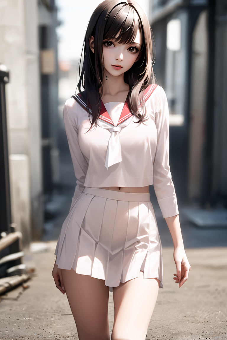 セーラー服のアイドル系JK｜脱衣ブロック崩しゲームのサムネイル