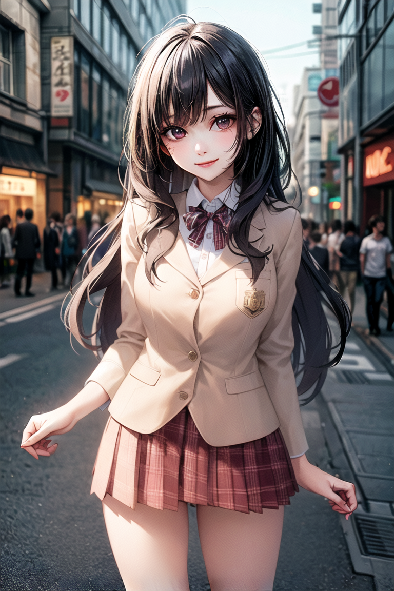 ブレザーのJK風美少女｜2次元脱衣ブロック崩しゲームのサムネイル