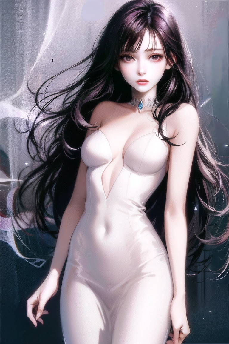 近日新ステージ公開予定！「ディープVボディコンドレスの美女」
